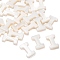 Freshwater Shell Beads, Top Drilled Beads, Letter.I, 10x2.5x3mm, Hole: 0.8mm