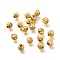 Brass Beads, Long-Lasting Plated, Spiral Round, Nickel Free, Real 18K Gold Plated, 5.5mm, Hole: 1.8mm