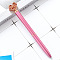 Metel Ball-Point Pen, Office School Supplies, Heart, Deep Pink, 132x10mm