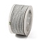 Polyester Braided Cord, Light Grey, 2mm, about 21.87 Yards(20m)/Roll