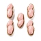 Opaque Resin Decoden Cabochons, Imitation Nut, Peanut, Pink, 29x12x12mm