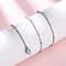 2MM 304 Stainless Steel Satellite Chain Necklaces, Non-Tarnish, Stainless Steel Color, 17.32 inch(44cm)