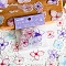 24Pcs Retro Scrapbook Paper, Collage Creative Journal Decoration Backgroud Sheets, Flower, Lavender, 43x43mm, 24pcs/set