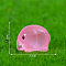 Luminous Resin 3D Elephant Figurines, for Home Desktop Decoration, Glow in the Dark, Flamingo, 21x15mm