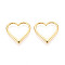 Brass Pendants, Nickel Free, Heart, Real 18K Gold Plated, 18x18x1.5mm