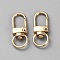 Alloy Swivel Clasps, Swivel Snap Hook, Light Gold, 33x13x5.5mm, Hole: 9.5x6.5mm