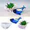 DIY Candle Making, Resin Casting Molds, For UV Resin, Epoxy Resin Craft Making, White, Whale, 55x122x75mm