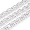 Aluminium Two Tone Rhombus Link Chains, Unwelded, with Spool, Platinum, 19x13x2mm, about 32.81 Feet(10m)/Roll