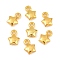 Alloy Pendants, Star Charms, Golden, 8.5x6x2.5mm, Hole: 1.6mm