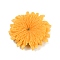 Opaque Resin Flowers Cabochons, Chrysanthemum, Orange, 26x25.5x9.5mm