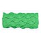 Polyester Ribbons, Wave Shape, Lime Green, 38~40mm, 10yard/card