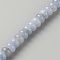 2 Strands Natural Aquamarine Beads Strands, Rondelle, Light Steel Blue, 8x5mm, Hole: 1mm, about 75~77pcs/strand, 14.76~14.96 inch(37.5~38cm)