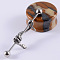 304 Stainless Steel Long Barbell Cartilage Earrings, Stainless Steel Color, Snake, 38x5mm, Pin: 1.2mm