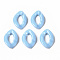Opaque Acrylic Linking Rings, Quick Link Connectors, for Curb Chains Making, Oval, Light Steel Blue, 16.5x11.5x3.5mm, Inner Diameter: 4.5x9mm, about 2250pcs/500g