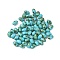60Pcs 10G Baking Paint Glass Seed Beads, Oval, Deep Sky Blue, 6~6.5x4~4.5mm, Hole: 1mm