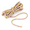 Round Polyester Cord, for Handmade Craft, Knitting, Gift Wrapping, Wheat, 8mm