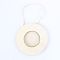 Wood Photo Frame Pendants, Undyed, Flat Round, for DIY Crafting Photo Jewelry Making, Antique White, 117.5x117.5x7.5mm, Inner Diameter: 40x40mm