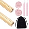 Brass Handles, Sealing Wax Sticks, Rectangle Velvet Pouches, Golden, 5pcs/set