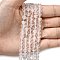 Natural Quartz Crystal Beads Strands, Rock Crystal, Heart, 6x6x2mm, Hole: 0.7mm, about 65~72pcs/strand, 13.39''(34cm)~15.35''(39cm)
