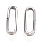 304 Stainless Steel Quick Link Connectors, Oval Ring, Non-Tarnish, Stainless Steel Color, 12.2x4.1x2mm