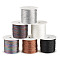 6 Rolls 6 Colors 6-Ply Polyester Metallic Thread, for Embroidery and DIY Braided Bracelets Making, Mixed Color, 0.4mm, about 54.68 yards(50m)/roll, 1 color/roll