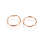 304 Stainless Steel Open Jump Rings, Rose Gold, 18 Gauge, 10x1mm, Inner Diameter: 8mm