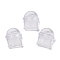 PVC Mobile Dustproof Plugs, Mobile Anti-Dust Plugs, Clear, 1.05x0.95x0.4cm, Hole: 2mm