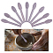 9Pcs Resin Texture Tool Sets for Clay Art, Rosy Brown, 72.5~76.5x12.5~13.5mm