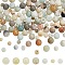 140Pcs 7 Styles Natural Flower Amazonite Beads Strands, Round & Disc & Rondelle, Mixed Shapes, 4~6.5x2.5~6.5mm, Hole: 0.7~1.5mm, 20pcs/style