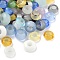 Glass European Beads, Large Hole Beads, Rondelle, Mixed Color, 12x6mm, Hole: 5.5mm
