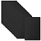 28Pcs Plastic Sheets, Rectangle, Black, 85.5x54x0.5mm