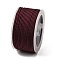 Polyester Braided Cord, Coconut Brown, 2mm, about 21.87 Yards(20m)/Roll