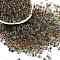 6/0 Spray Paint Glass Seed Beads, Teardrop, Teal, 5x4.5x4mm, Hole: 1mm, about 100pcs/10g