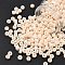 TOHO 3/0 Round Beads, Japanese Seed Beads, (123) Opaque Luster Light Beige, 5.5mm, Hole: 1.9mm, about 60pcs/10g