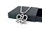 Creative Stainless Steel Heart Trinity Knot Pendant Necklaces for Women, Stainless Steel Color