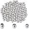 304 Stainless Steel Beads, Oval, Stainless Steel Color, 5x6.5mm, Hole: 2mm, 90pcs/box