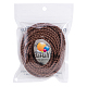 PandaHall Elite Braided Reborn Leather Cord for Bracelet Necklace Making WL-PH0002-01B-4