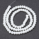 Chapelets de perles en verre opaque de couleur unie EGLA-A034-P3mm-D01-2