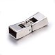 304 Stainless Steel Fold Over Clasps X-STAS-E440-70P-3