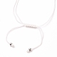 Bracelets de cheville en fil de nylon tressé AJEW-AN00335-02-3