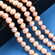 Fili di perle di perle d'acqua dolce coltivate naturali PEAR-N013-05J-2