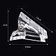 ネイルチップクリップ  迅速な構築のためのゲルの爪の延長  ネイルアートツール  透明  3.6x3cm MRMJ-Q033-004-7