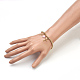 Brass Beads Stretch Charm Bracelets BJEW-JB03863-4
