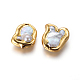 Perles de culture d'eau douce de perles baroques naturelles PEAR-F011-29G-2