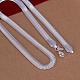 Popular Silver Color Plated Brass Herringbone Chain Necklaces For Men NJEW-BB12741-20-3