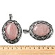 Gros pendentifs en quartz rose naturel G-C104-01E-AS-3