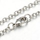 Collares de aleación de plata chapados en color corazón lariat NJEW-JN01010-01-4