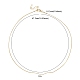 Ожерелье из латунной круглой змеиной цепи для мужчин и женщин MAK-YW0001-09-4