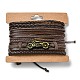 4 Uds. Conjuntos de pulseras de cordón de cuero de imitación trenzado ajustable de 4 estilos BJEW-F458-13-6