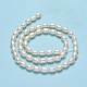 Fili di perle di perle d'acqua dolce coltivate naturali PEAR-J006-20B-01-3